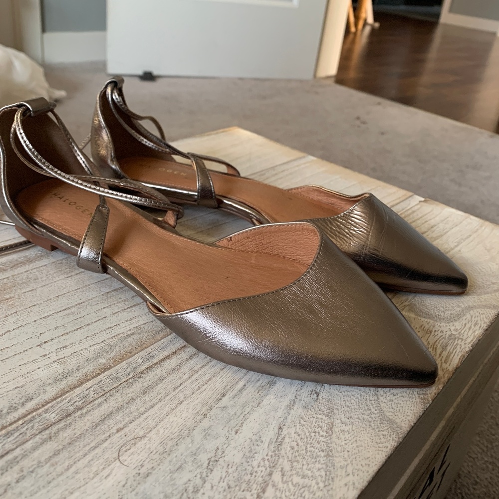 Halogen Lace-Up Flats, US 6M